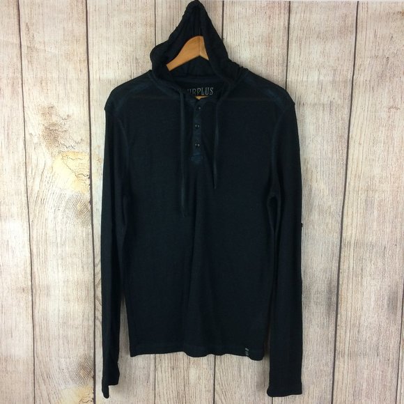 Surplus Other - Surplus Blue Black Hooded Lightweight Thermal Sz M